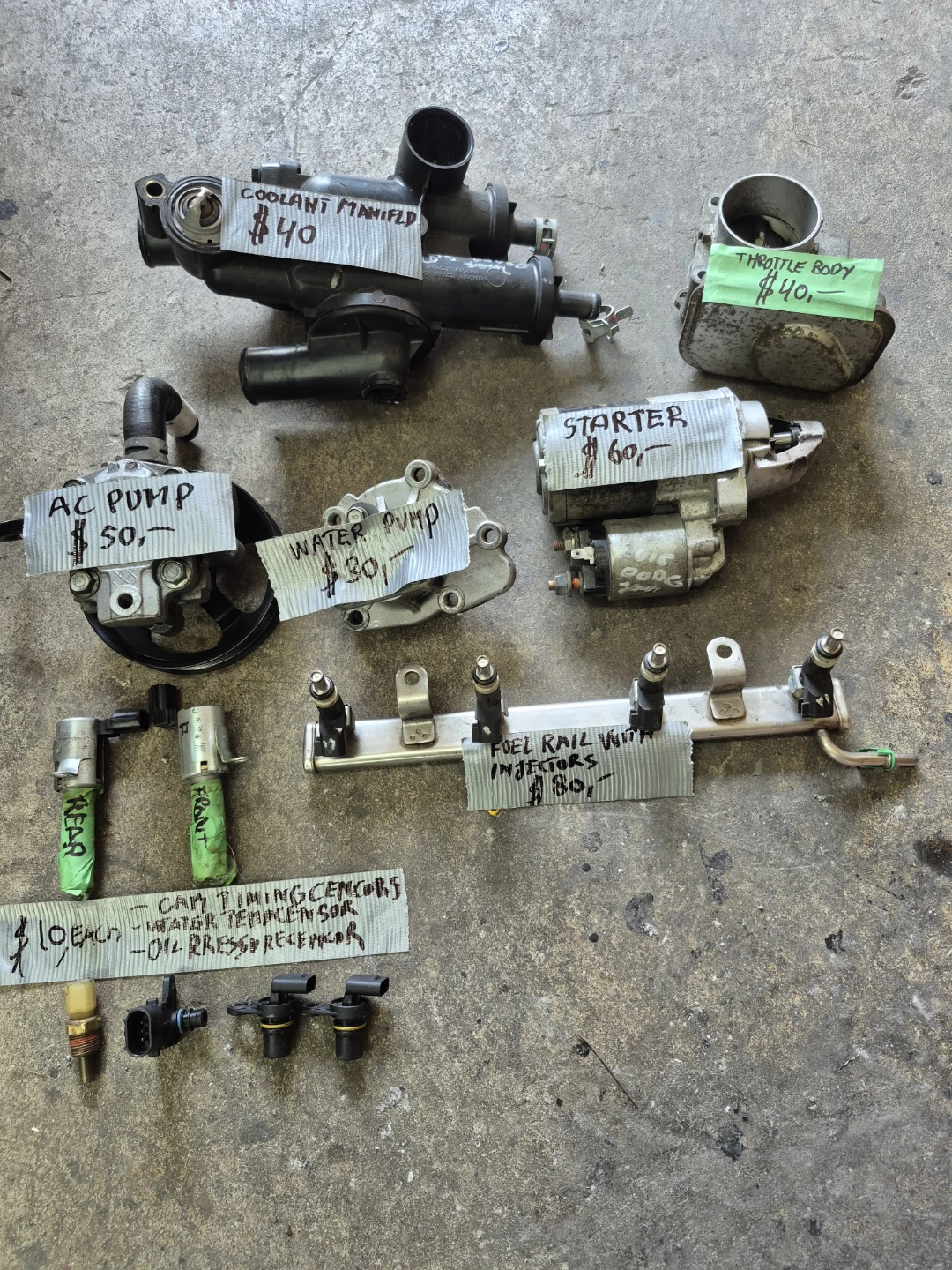 Dodge journey 2015. Various engine parts.