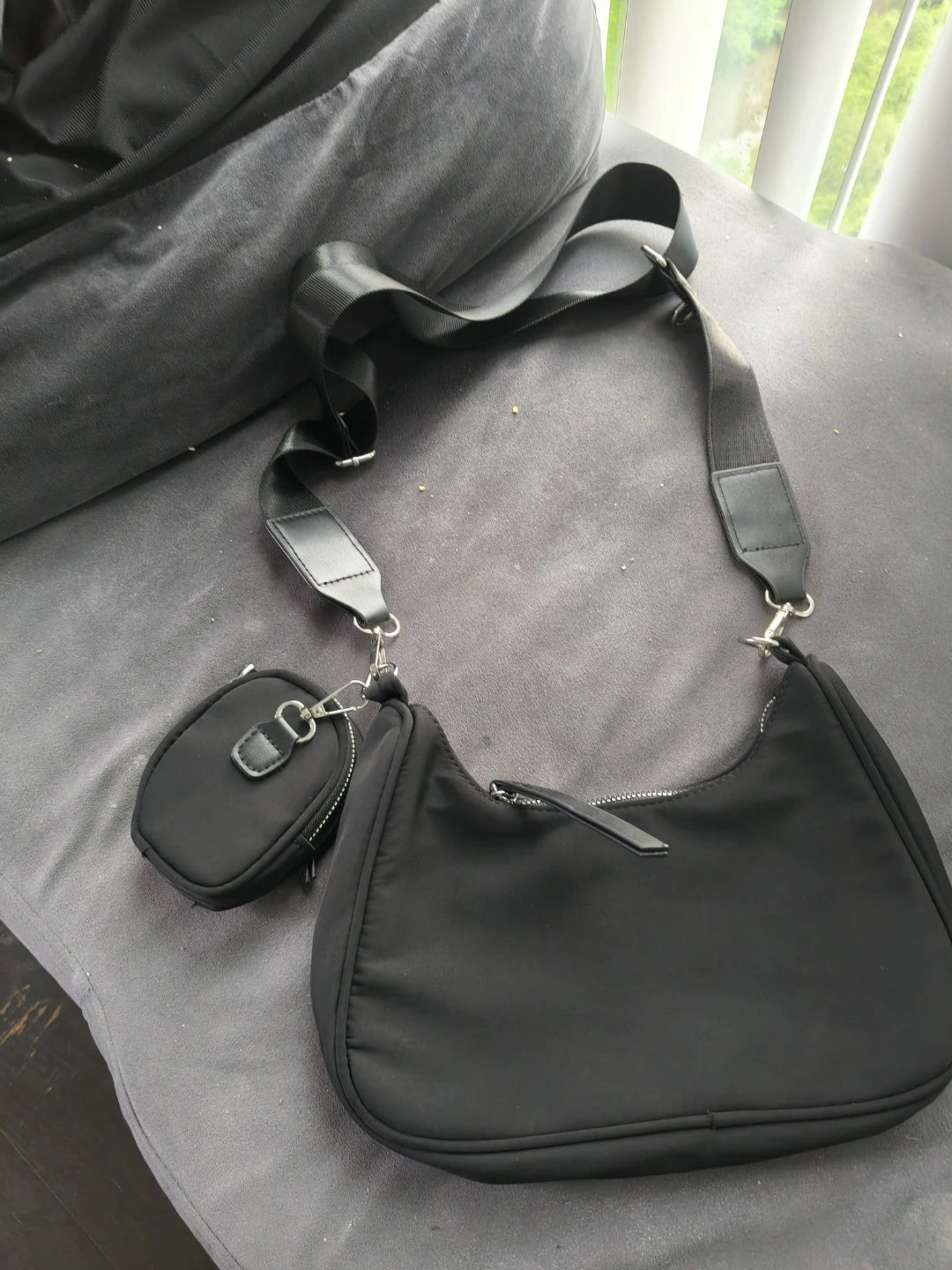 Diesel Black Shoulder Bag with Coin Pouch - photo 3