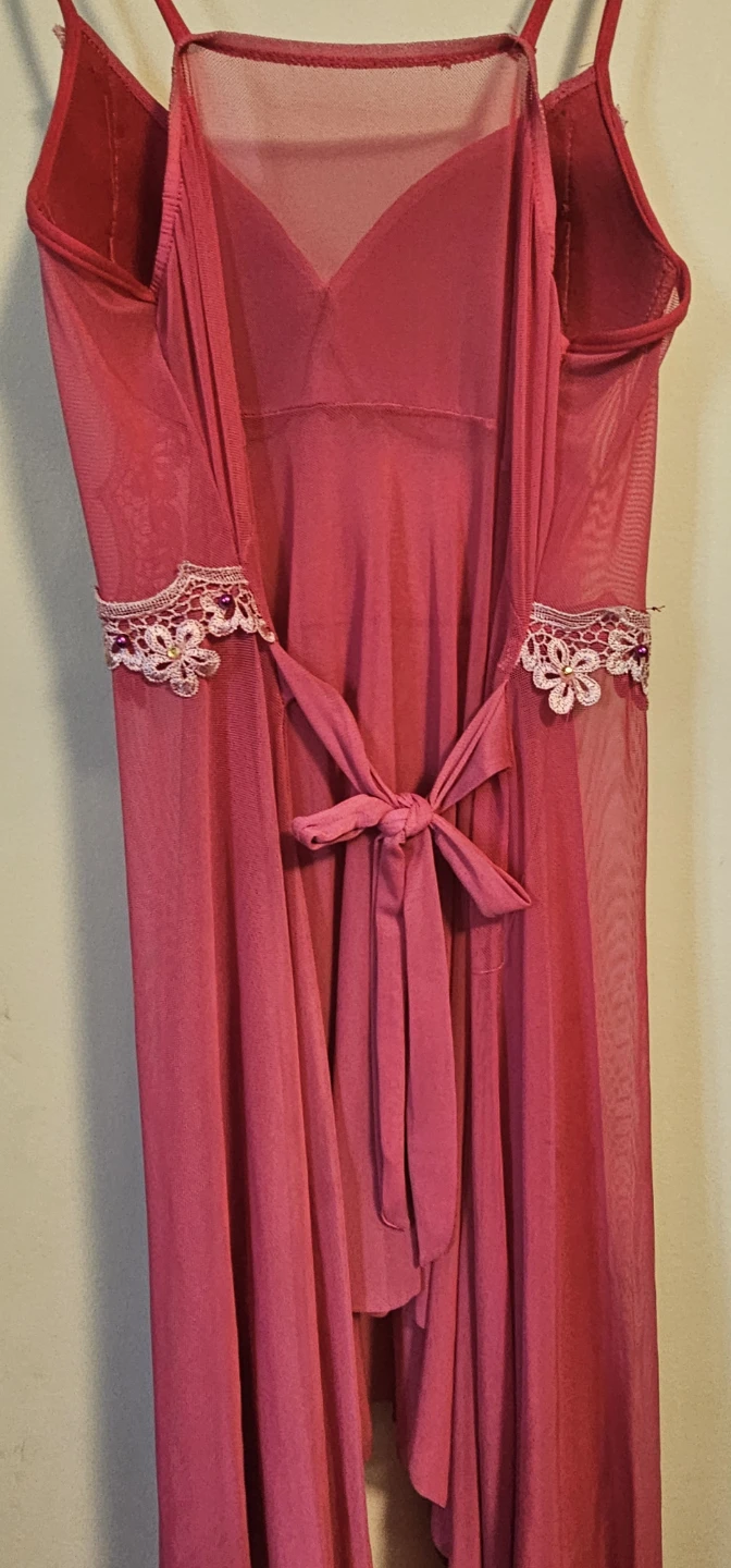 Pink Lace Babydoll Nightgown - photo 5