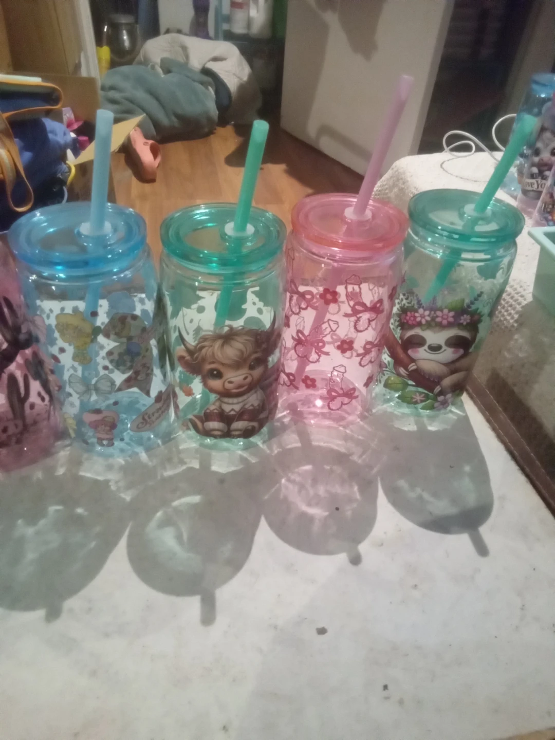 Tumblers with Straws