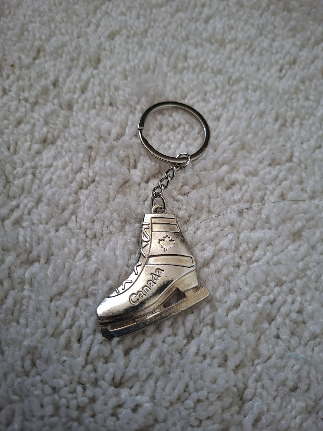 Canada Figure Skate Keychain