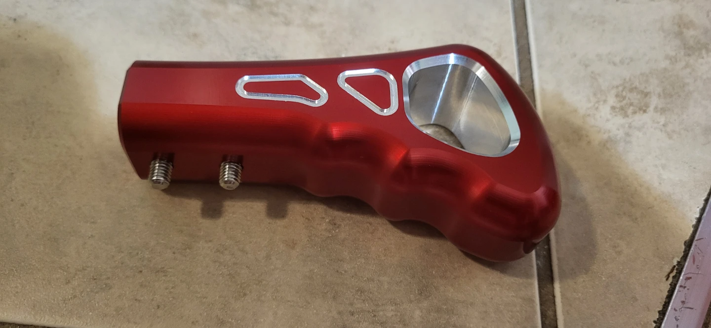 Universal Red Aluminum Alloy Shift Knob - photo 3