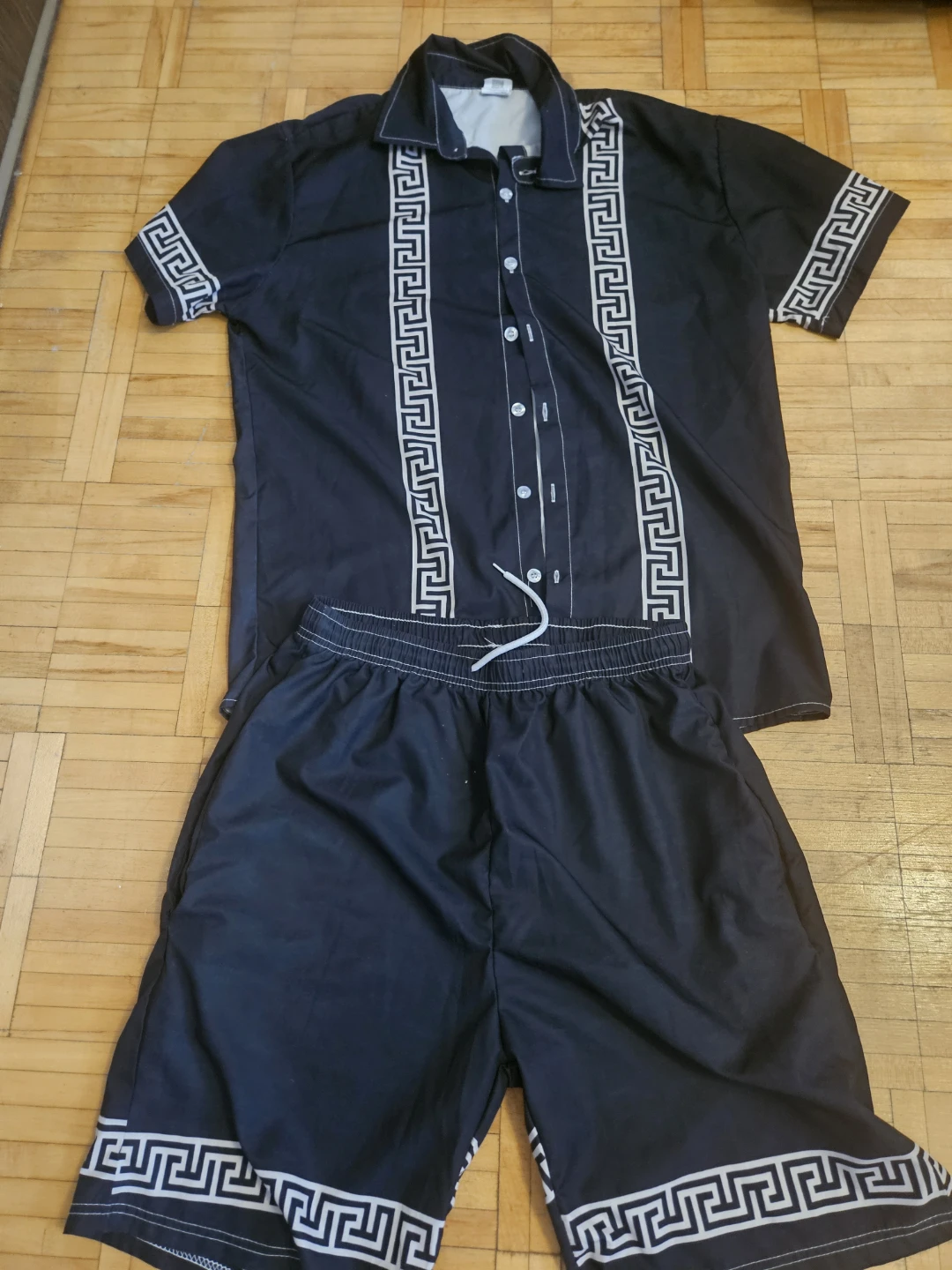 Black Men's Shirt and Shorts Set - photo 4