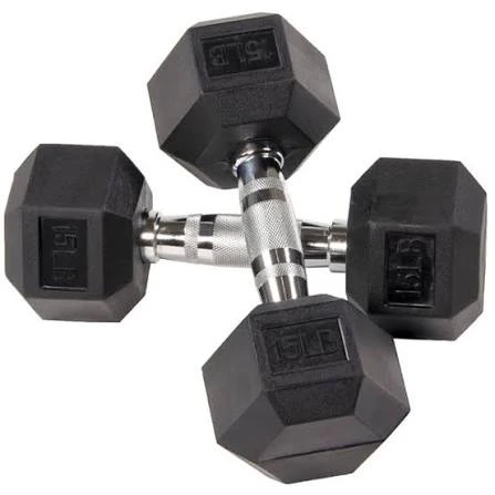 15lb Hex Dumbbells (Pair)