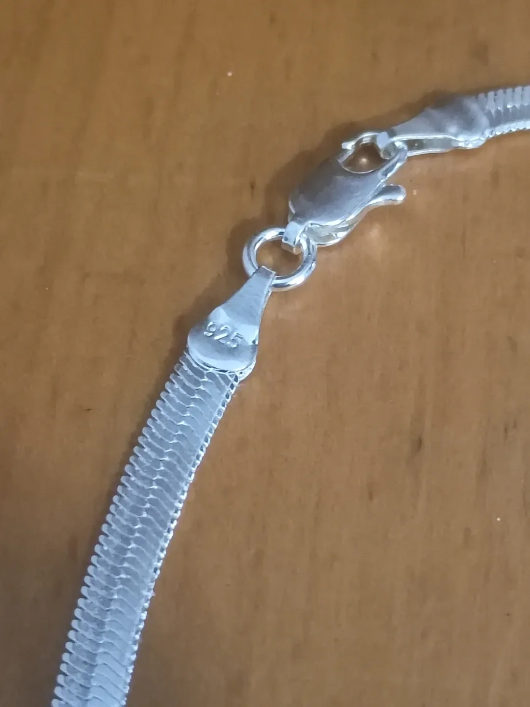 Sterling Silver herringbone necklace - photo 3