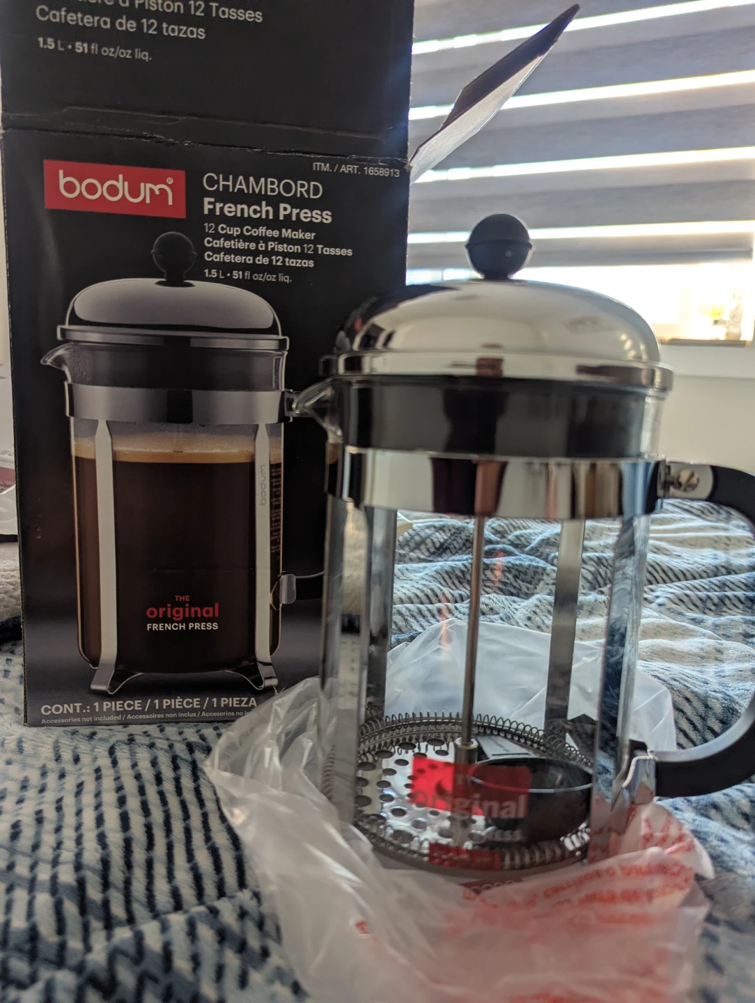 Bodum Chambord 12 Cup French Press Coffee Maker - photo 3