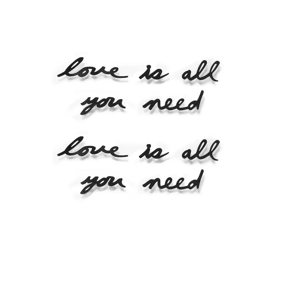 Decorative Wall Art - "All You Need Is Love" - photo 2