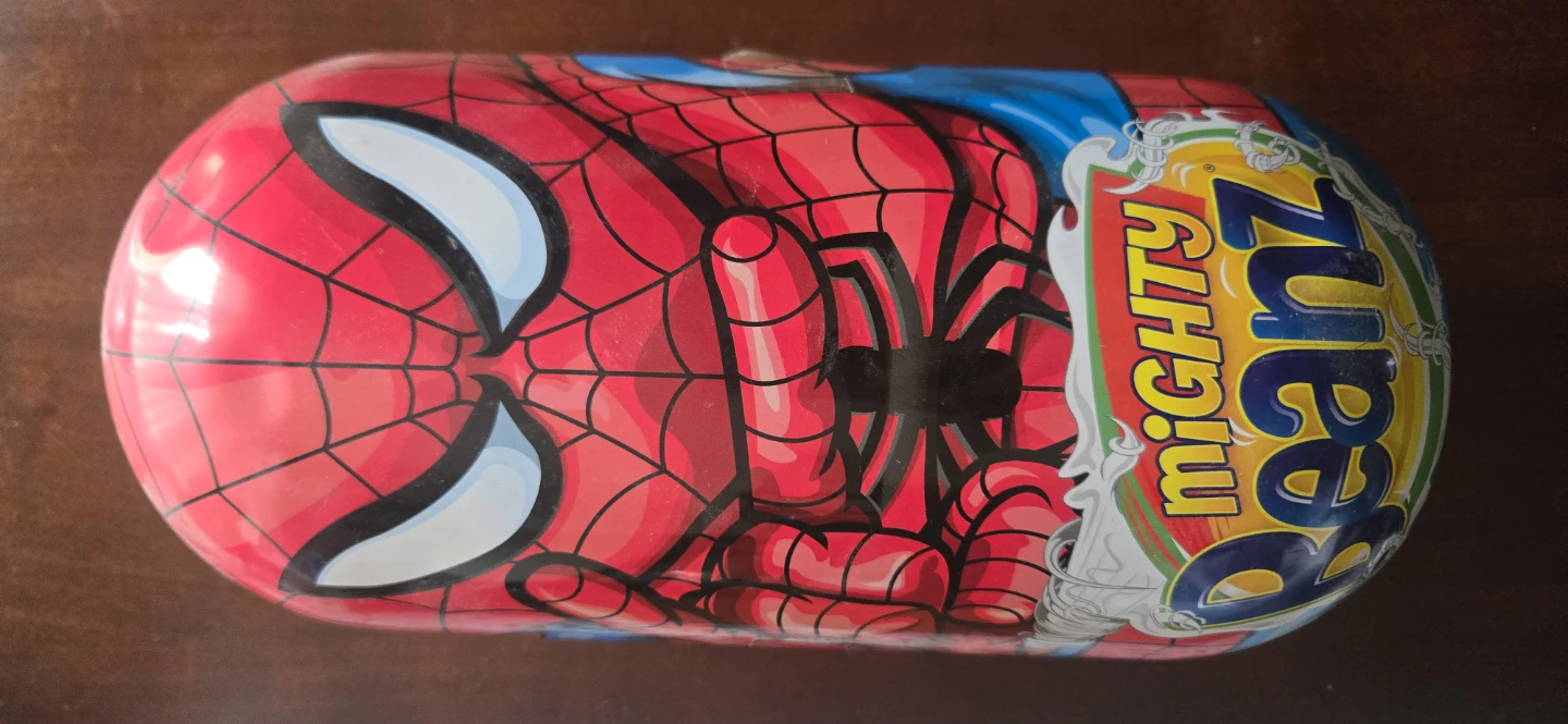 Mighty Beanz Collector Tin with Spider-Man tin