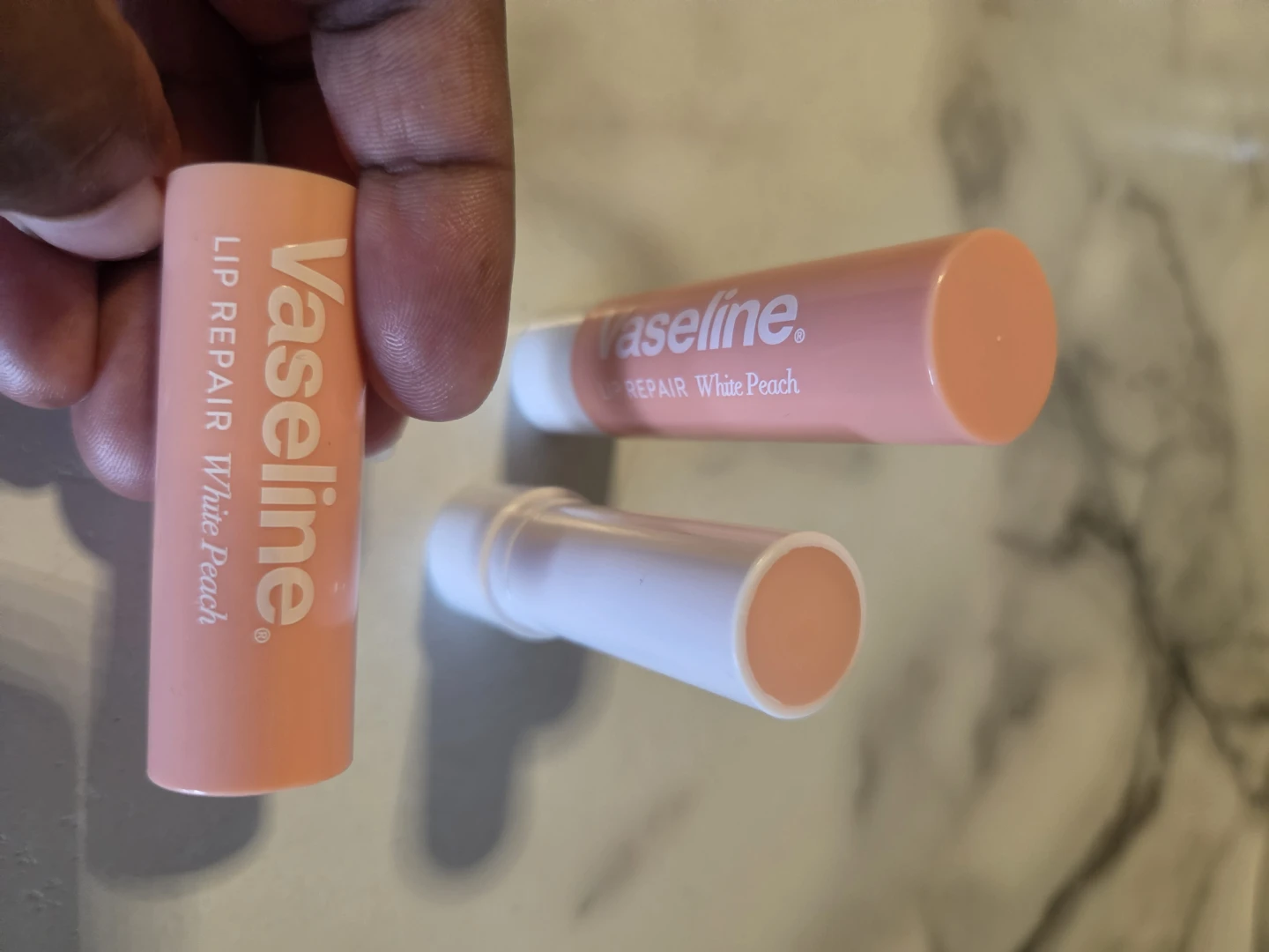 Vaseline Lip Repair White 🍑Peach x2✨️💋 - photo 2