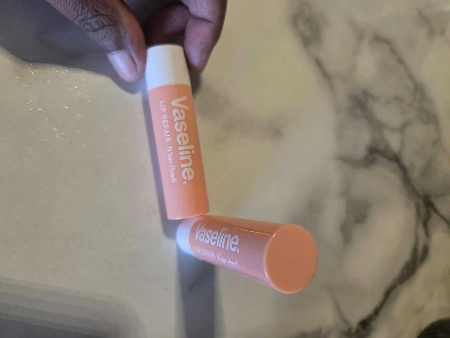 Vaseline Lip Repair White 🍑Peach x2✨️💋 - photo 3