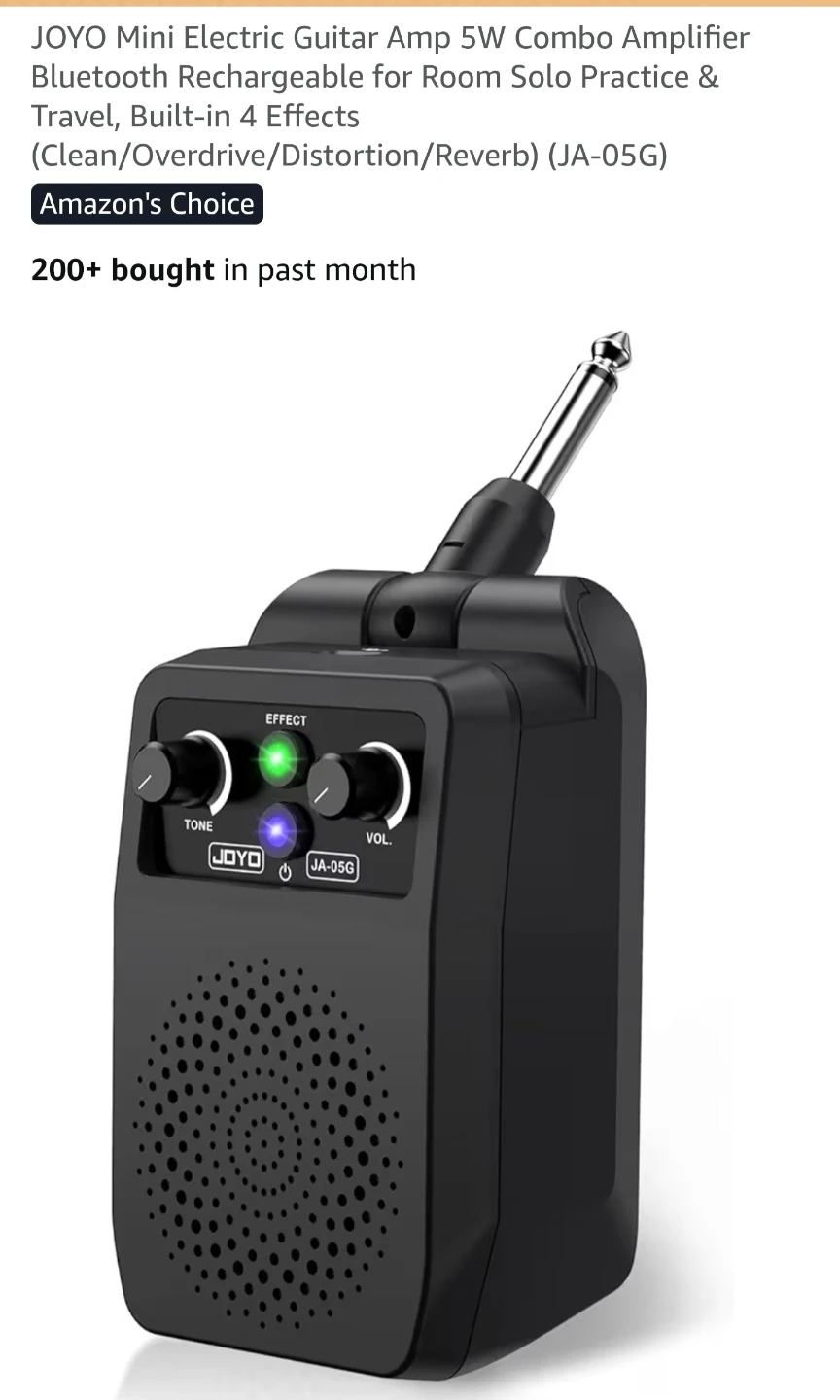 NewJOYO JA-05G Mini Electric Guitar Amps - photo 5
