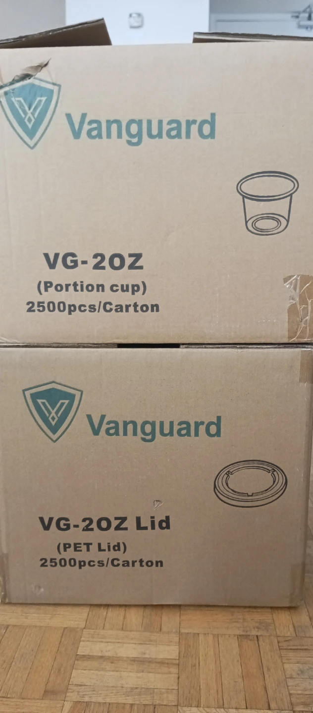 Vanguard VG-20Z Portion Cups and Lids - 2500 pcs each