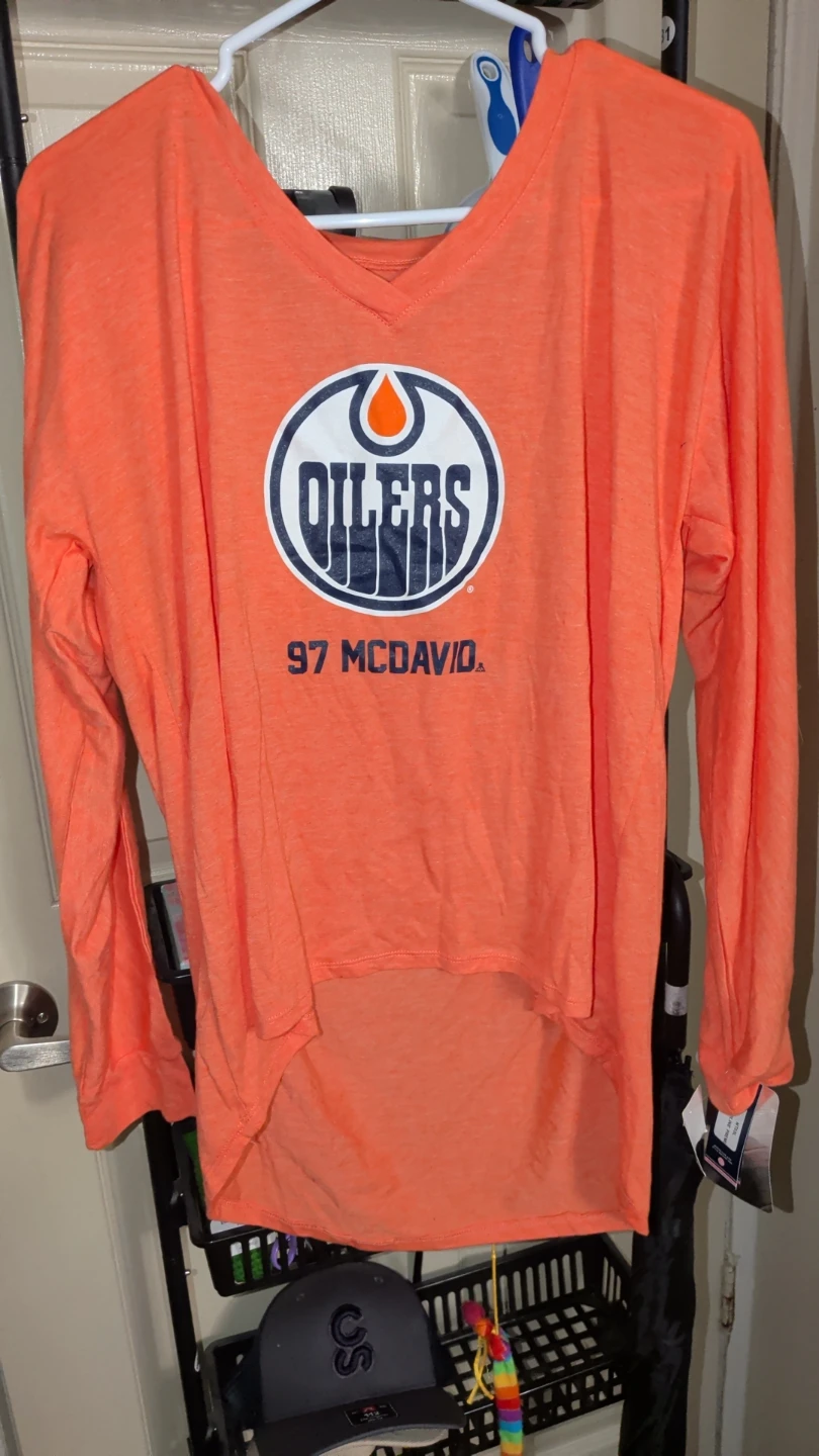 Edmonton Oilers McDavid Long Sleeve Shirt