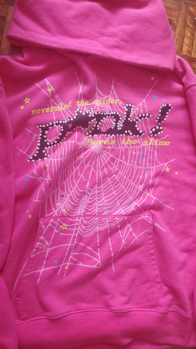 Pink sp5der hoodie