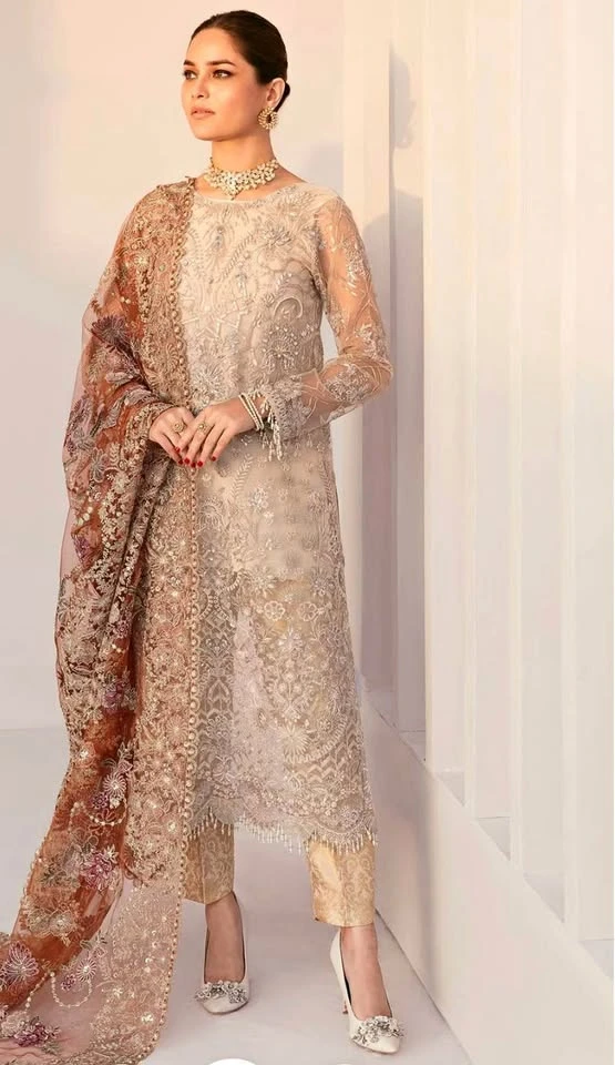 Women's Embroidered Lawn Suit with Dupatta