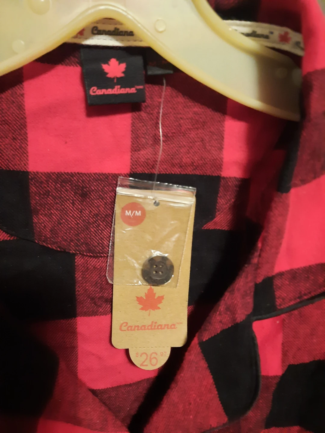 Canadiana Red and Black Plaid Top M/M - photo 3