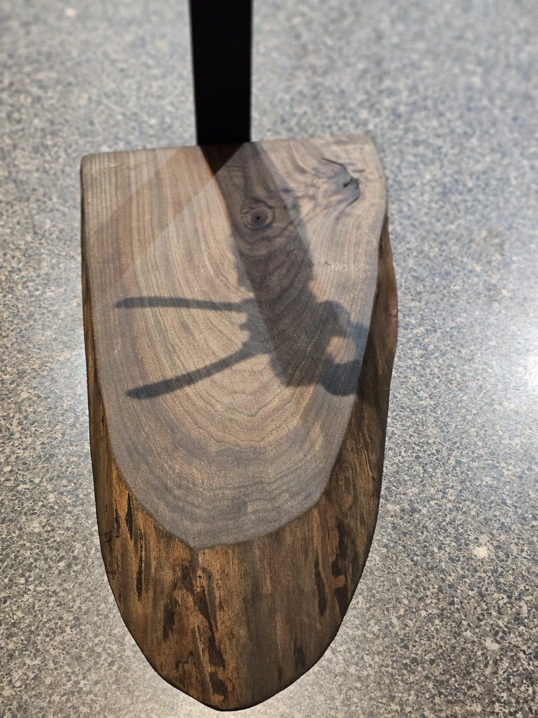 Dark walnut live edge Base wine opener - photo 3