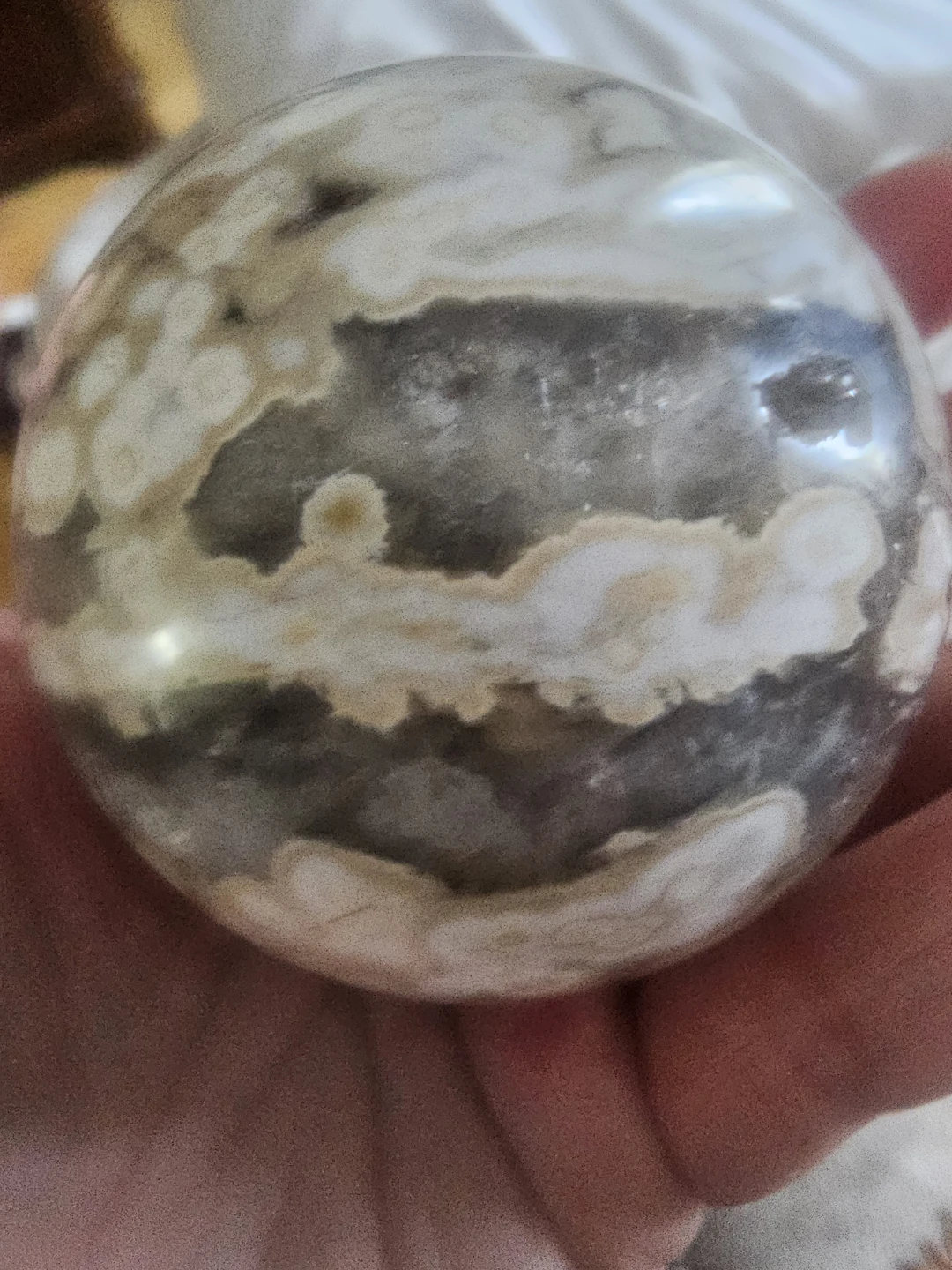 Polished Ocean Jasper Sphere