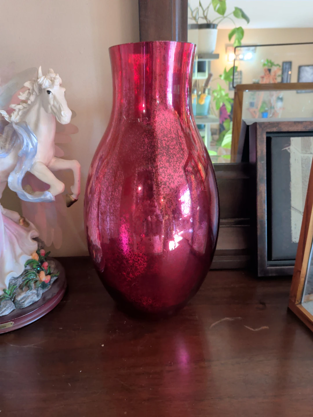 Sparkly Red Vase