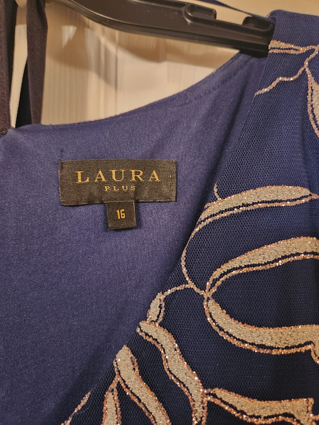 Laura Plus Navy Blue Embellished Maxi Dress Size 16 - photo 2
