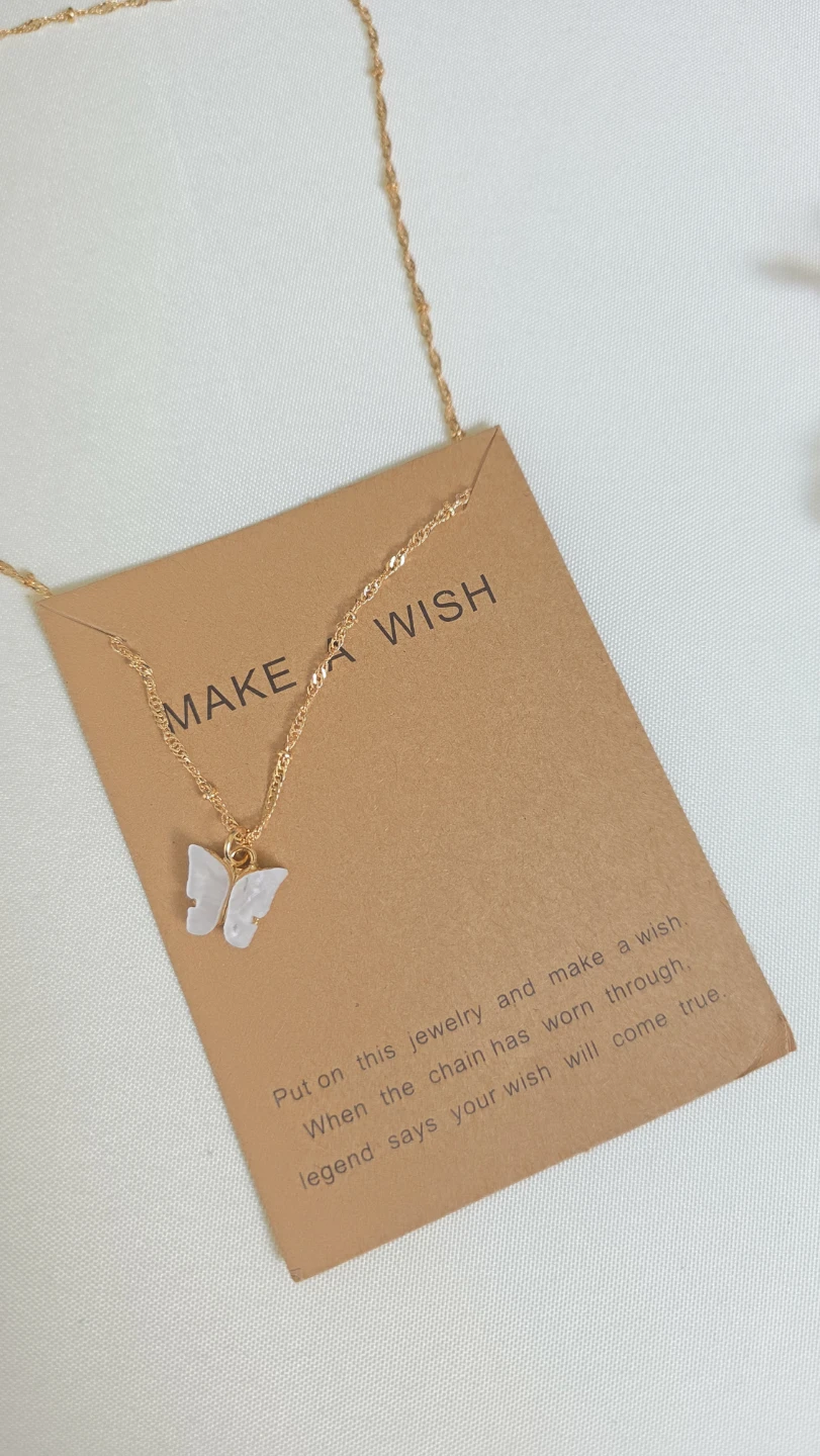 Make a Wish Butterfly Necklace
