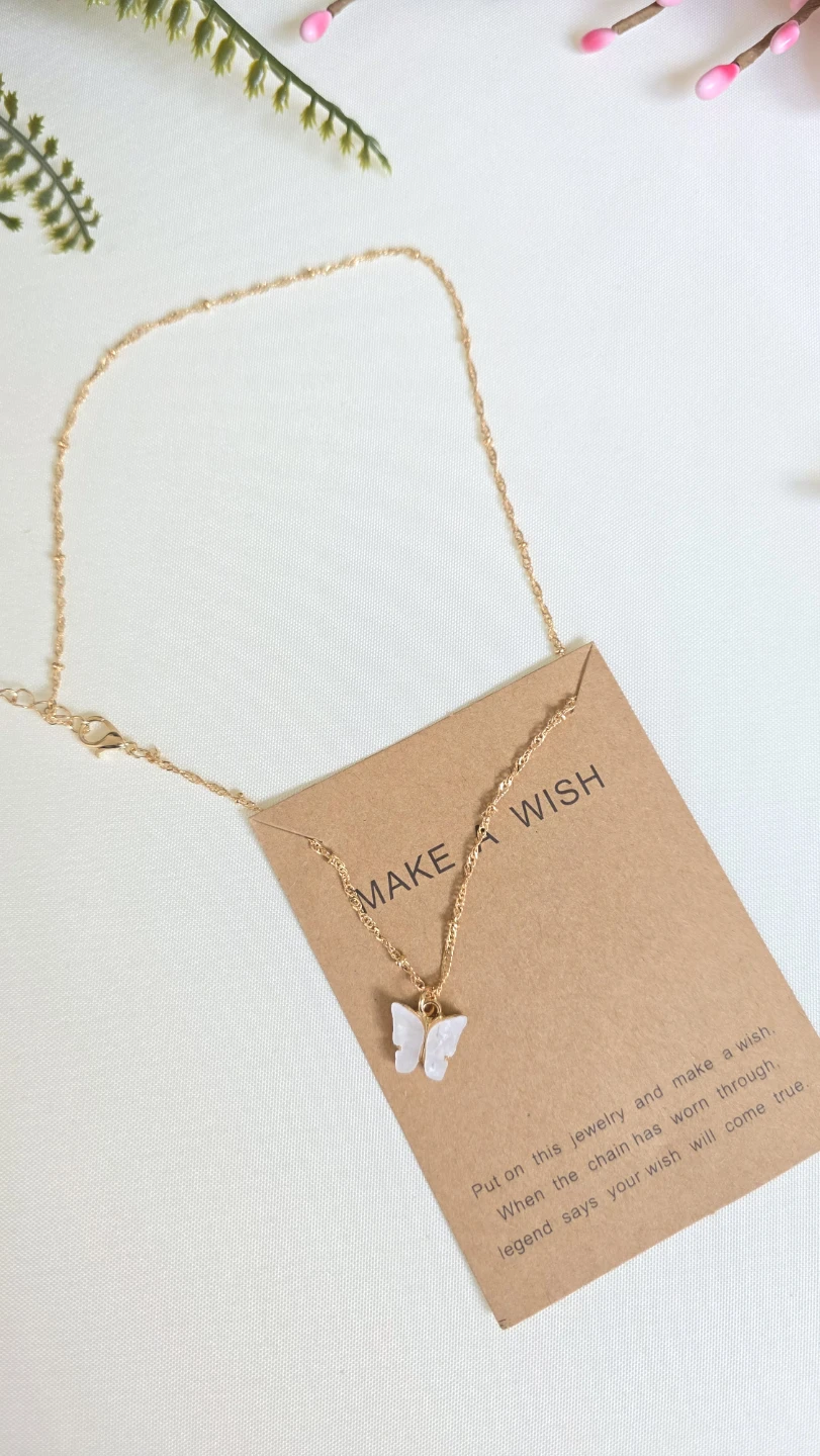 Make a Wish Butterfly Necklace - photo 3