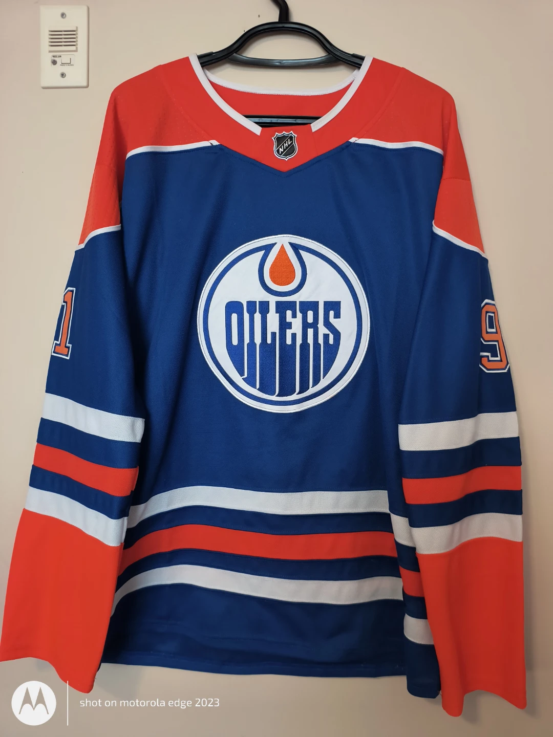 Adidas Edmonton Oilers Kane #91 Hockey Jersey