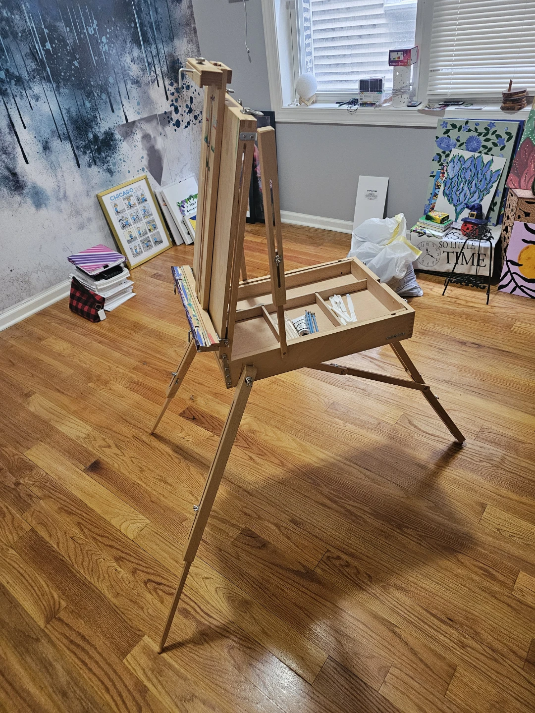 Wooden Artist Easel with Storage - photo 4