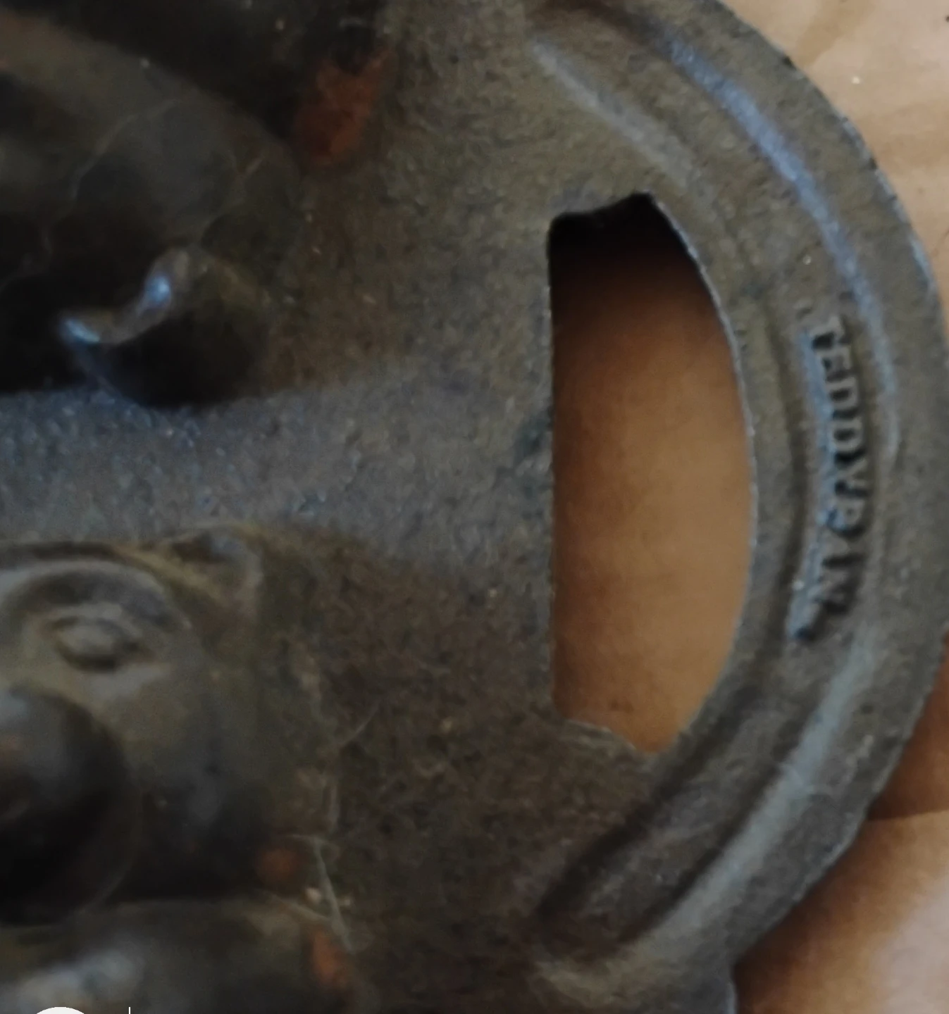 Vintage Cast Iron Teddy Bear & Nature Mold Pan - photo 5