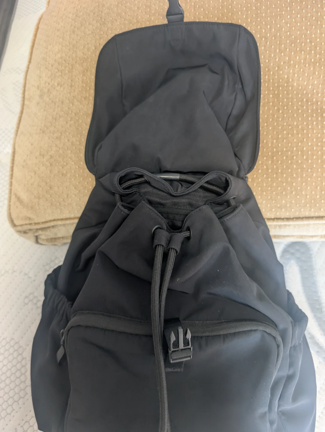 Black Nylon Backpack