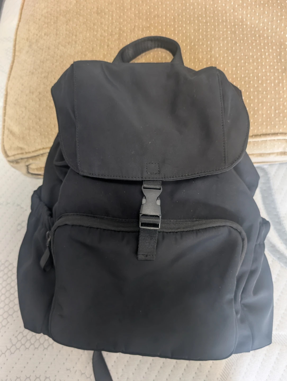 Black Nylon Backpack - photo 2