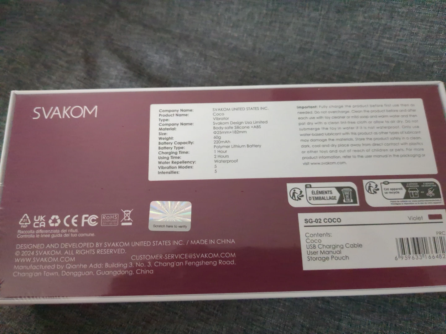 SVA KOM Coco Flexible Head Vibrator - Violet - photo 2