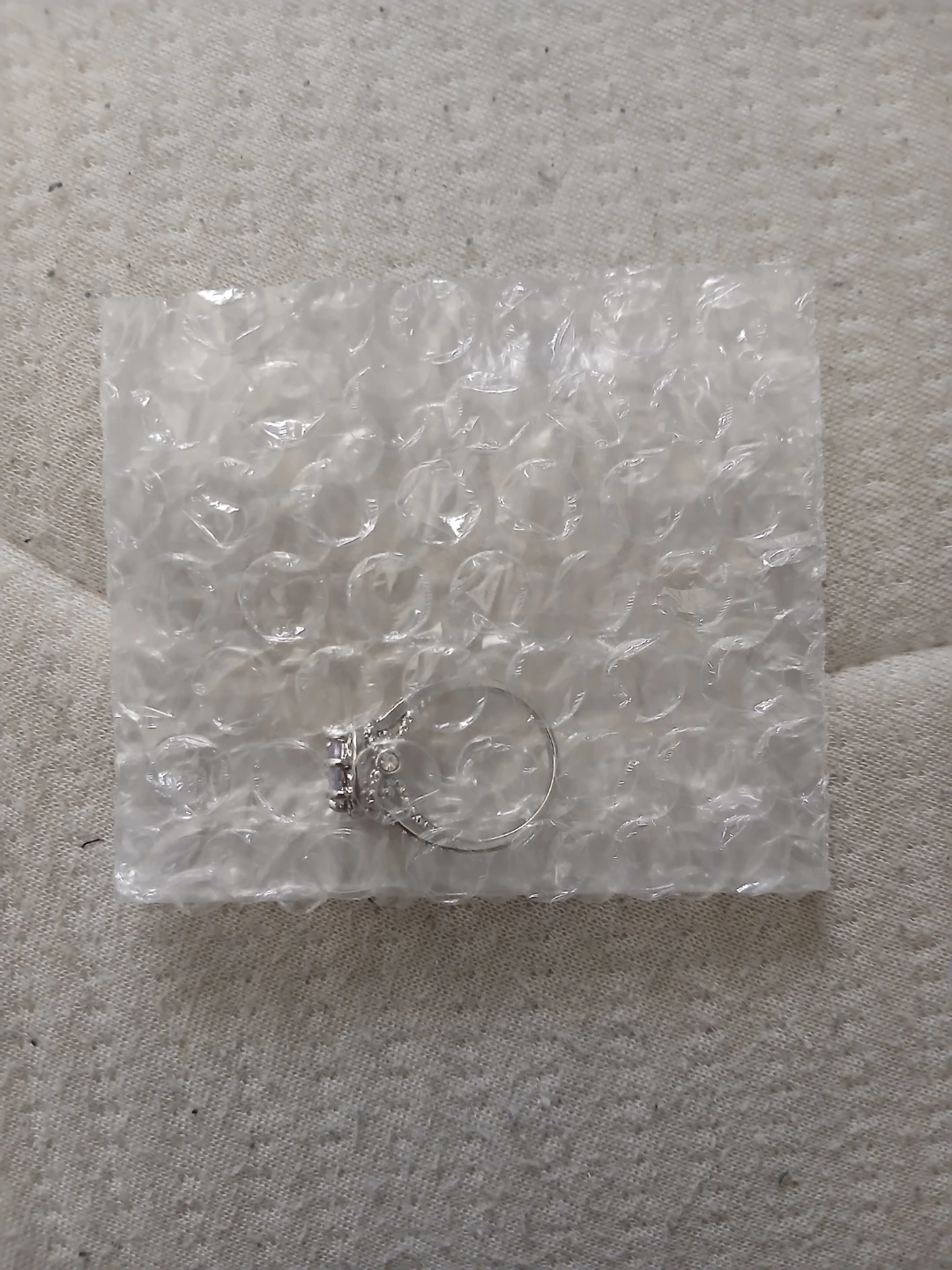 925 Silver & Light Blue & White Moissanite Ring - photo 2