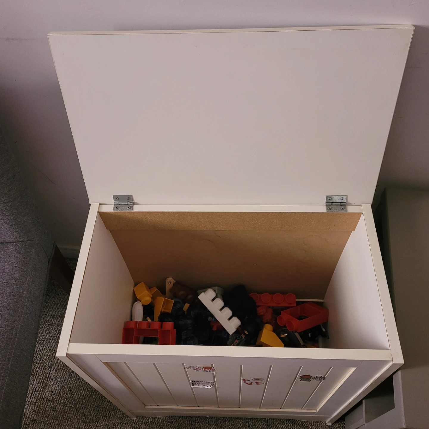 White Toy Storage Chest