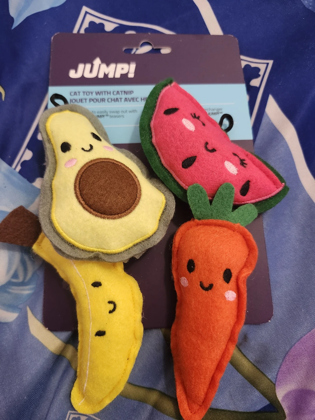 JUMP! Cat Toy with Catnip - Assorted Fruits & Veggies