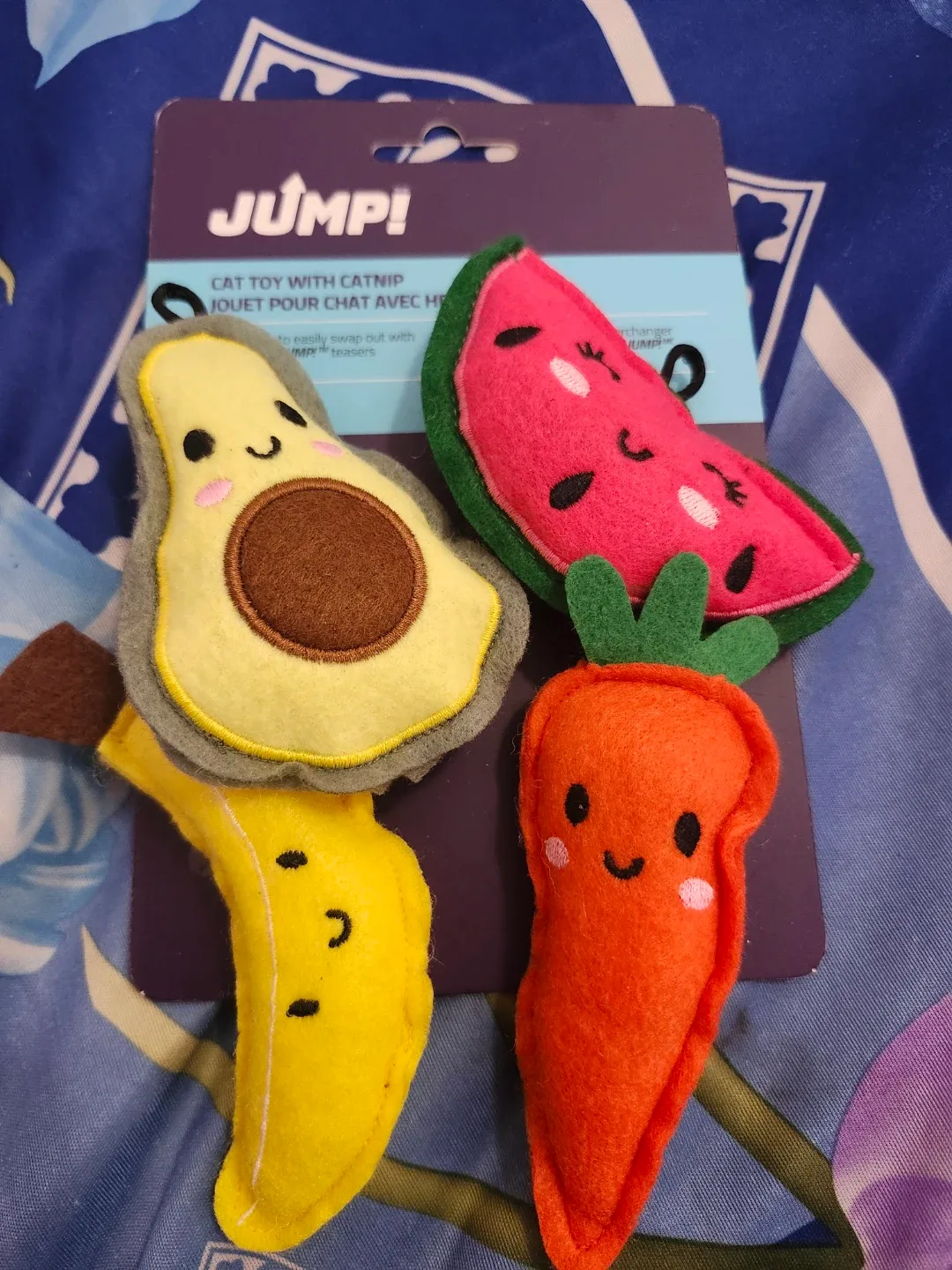 JUMP! Cat Toy with Catnip - Assorted Fruits & Veggies