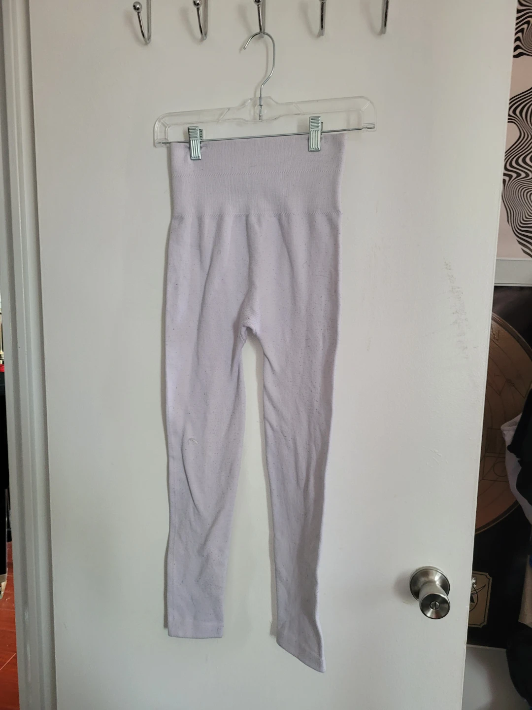 Thick and warm white Leggings