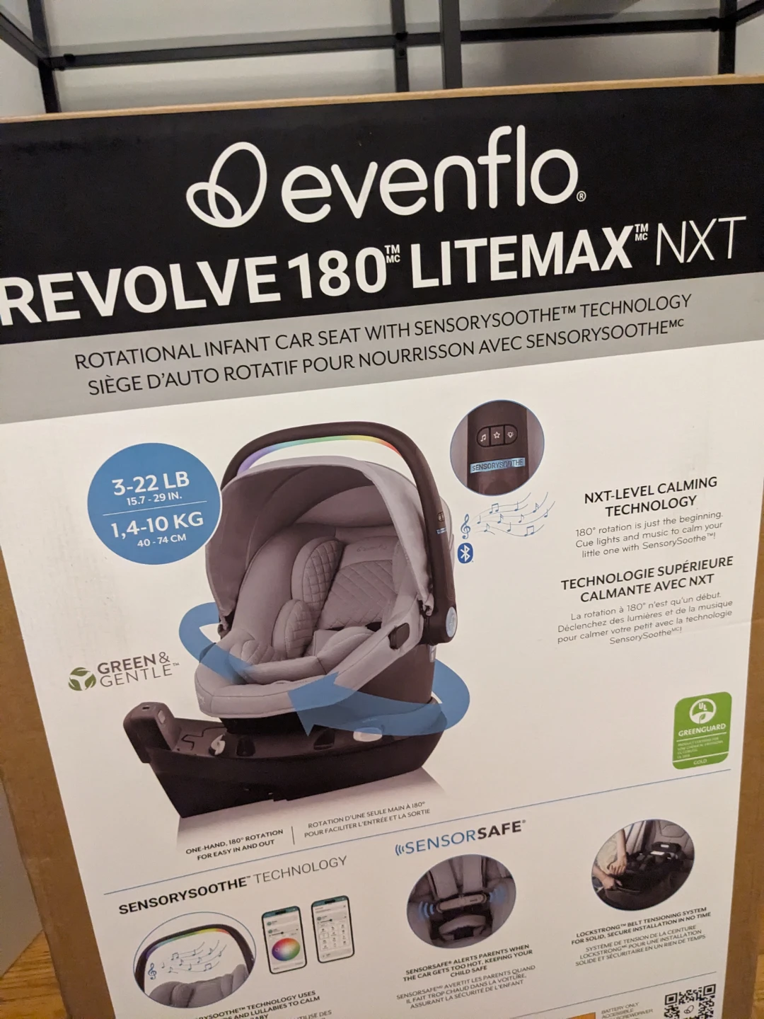 NEW UNOPENED - Evenflo Revolve 180 Litemax NXT Infant Car Seat