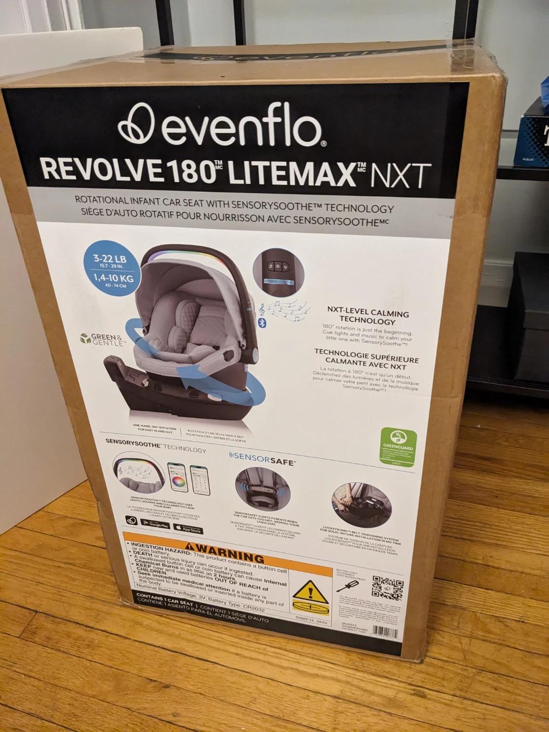 NEW UNOPENED - Evenflo Revolve 180 Litemax NXT Infant Car Seat - photo 2