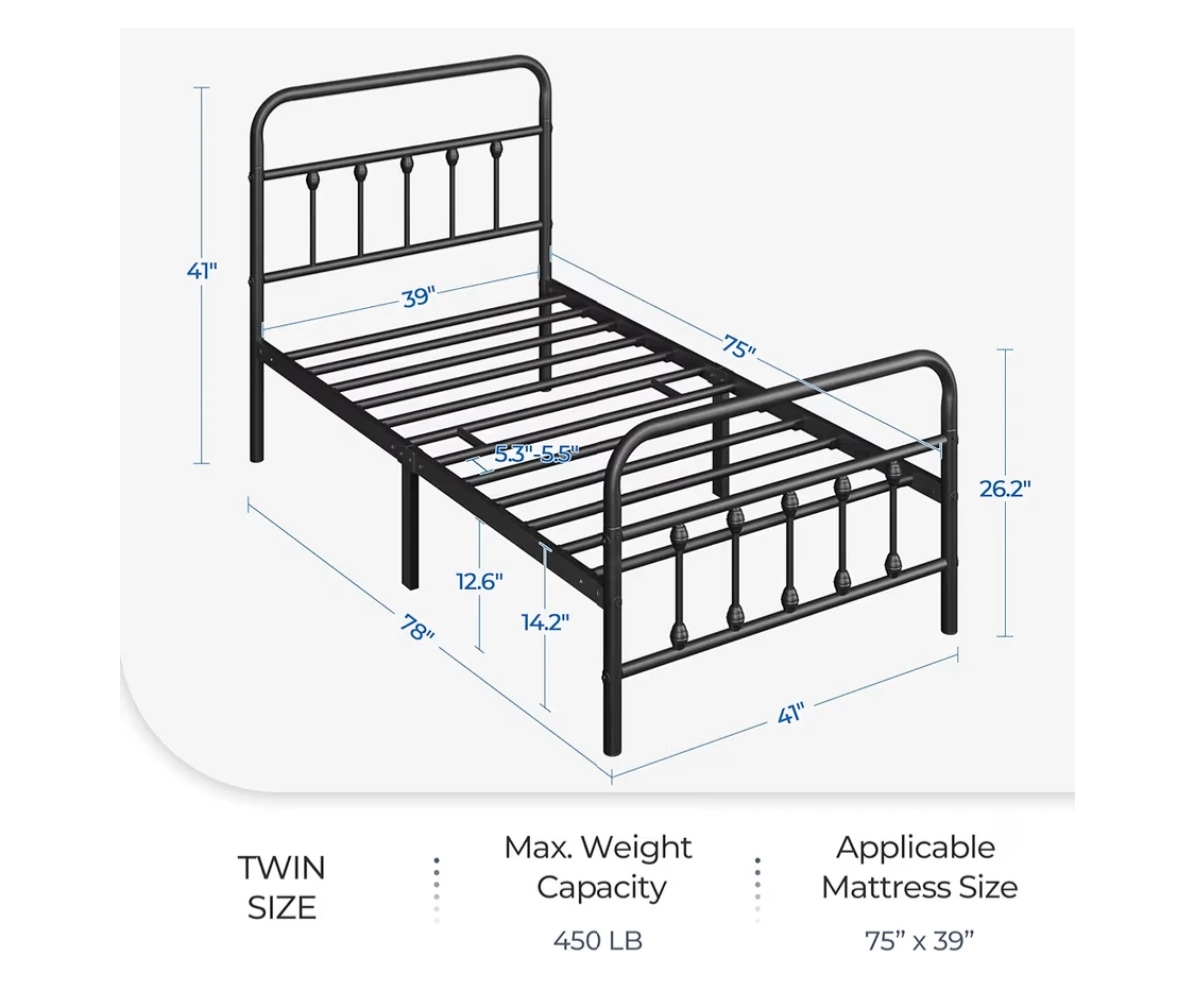 Selling 1 twin over twin bunk bed and 2 twin metal bed frames - photo 4