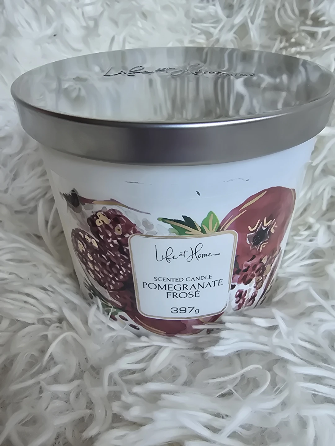 Life at Home Scented Candle - Pomegranate Froze 397g