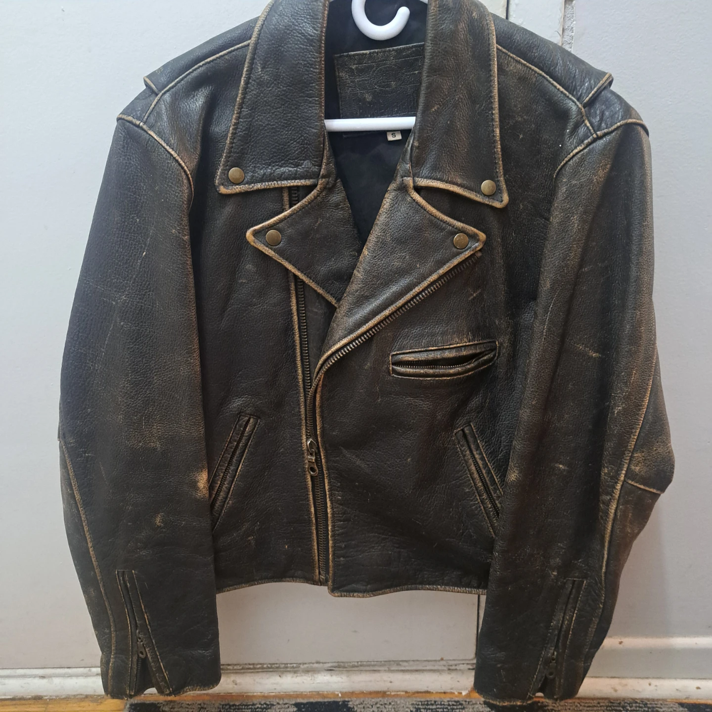 Brown Leather Motorcycle Jacket