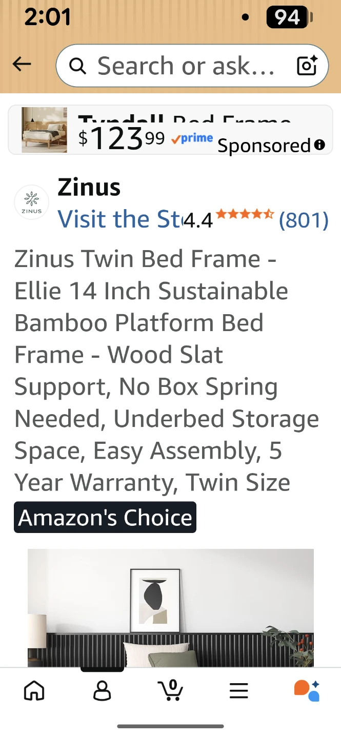 Zinus Twin Bed Frame - Ellie 14 Inch Platform Bed - photo 4