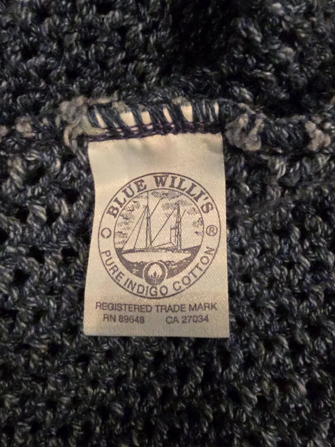 Blue Willi's Pure Indigo Cotton Cardigan XXL - photo 3