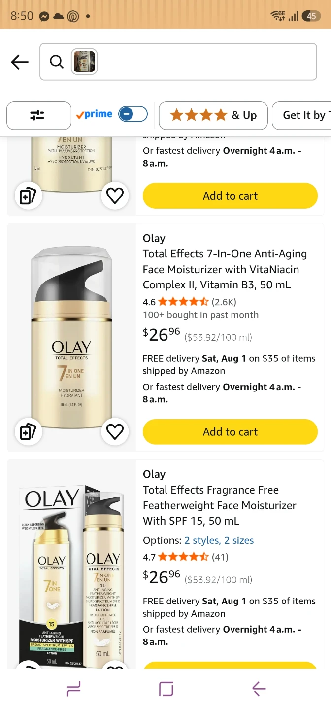 Olay Total Effects 7 IN ONE Hydratant Non Parfumé 50 mL - photo 3