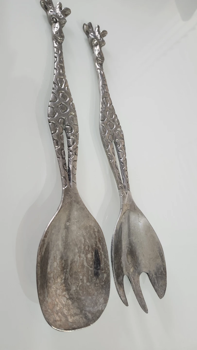 Metal Giraffe Salad Servers - photo 2