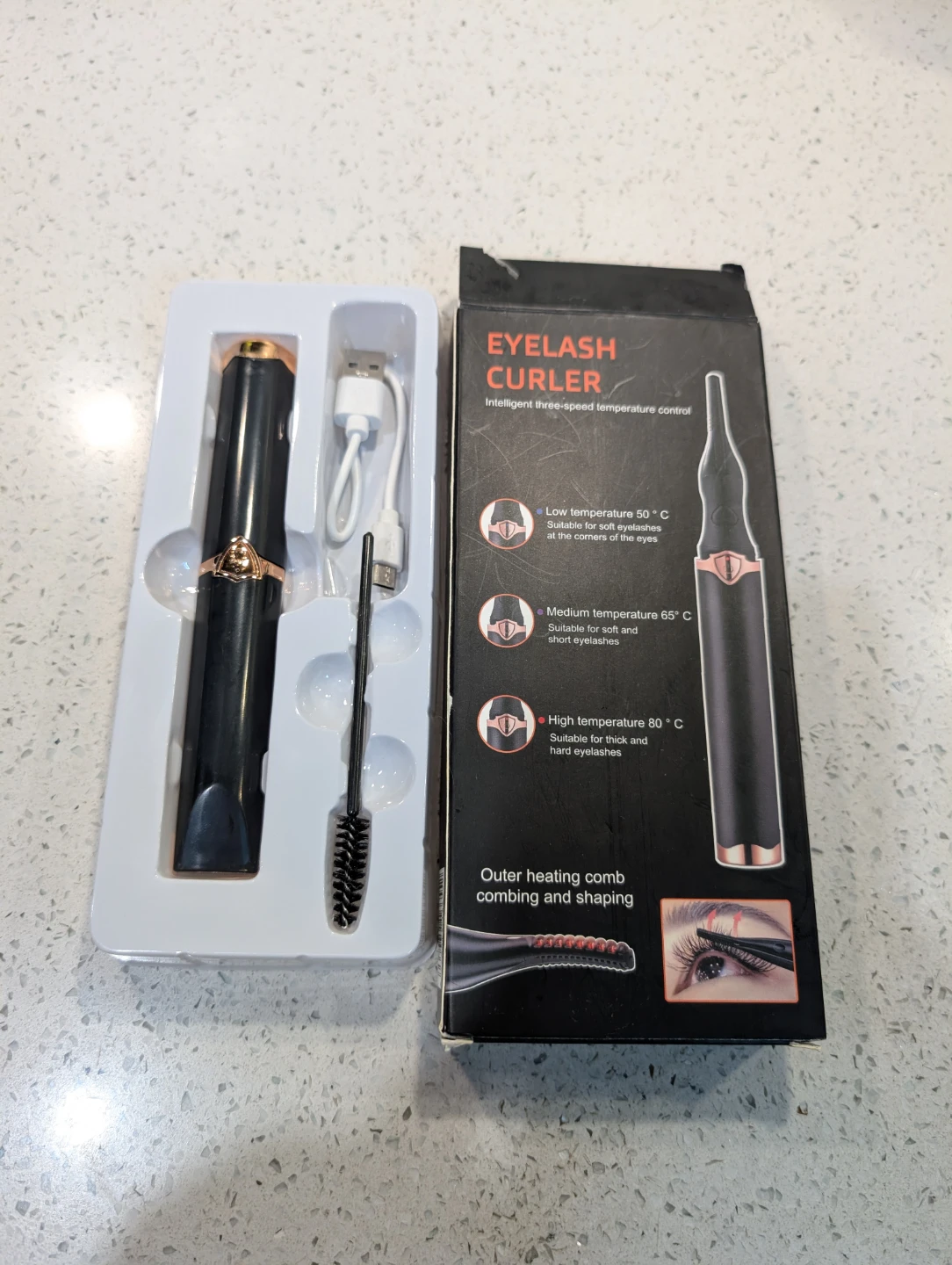 New in Box! Heated Eyelash Curler - 3 Temperature Settings - photo 5
