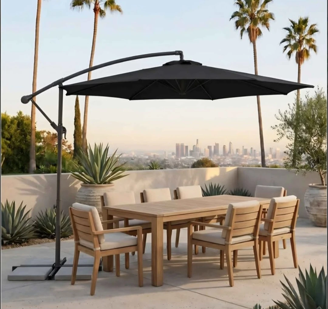 Cantilever Patio Umbrella - 9.5ft Wide Shade - photo 3