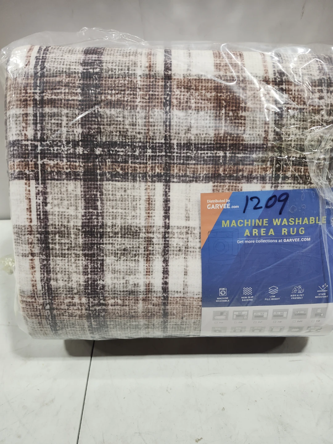 GarveeHome Bordered Washable Area Rug