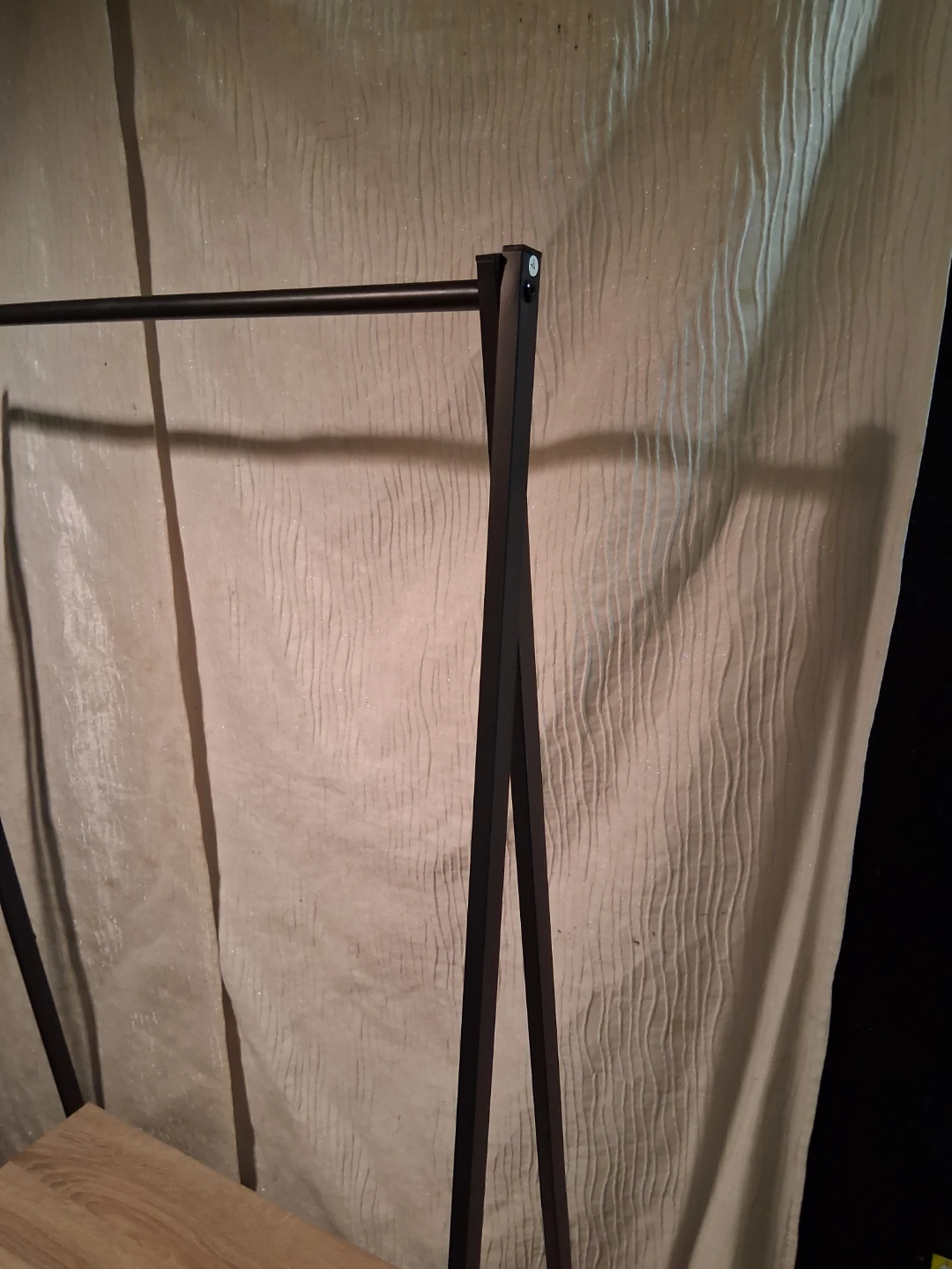Metal Garment Rack with Wood Shelf - photo 2